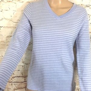 Oscar de la Renta ⭐️ LS Striped Thermal